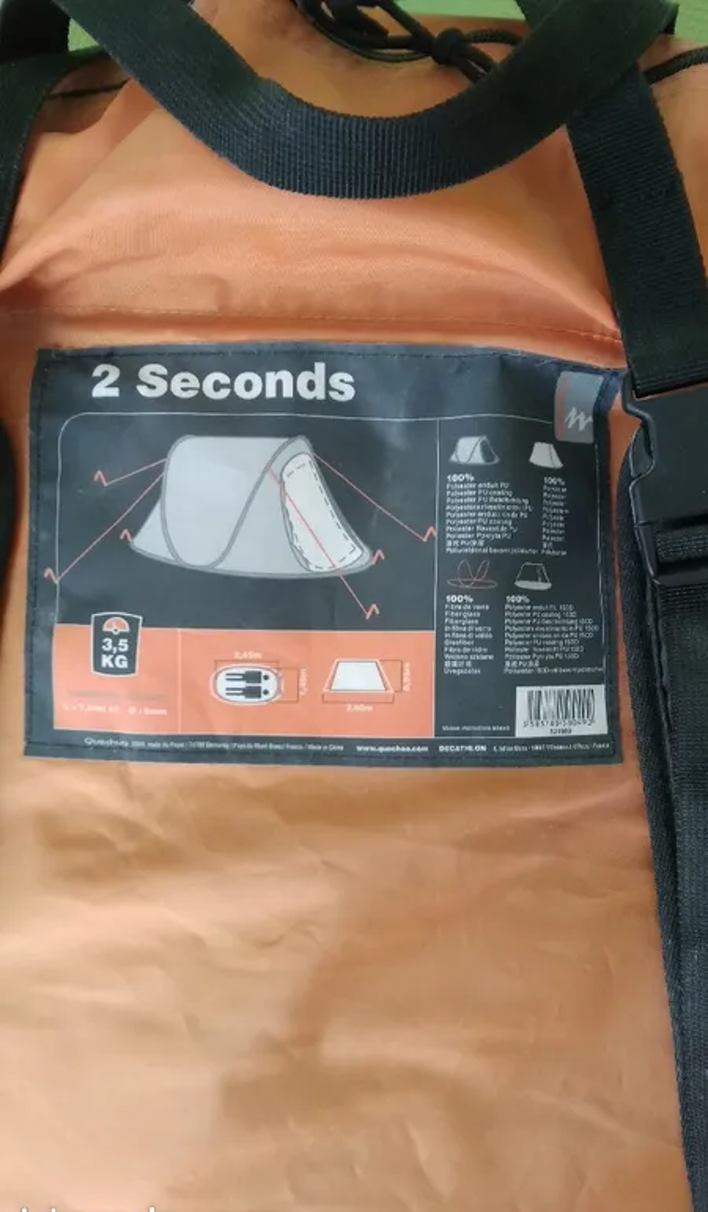 Tente Quechua - 2 personnes - Tr&egrave;s bon &eacute;tat
Sports