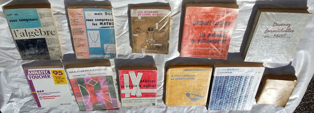 11 livres de Math&eacute;matiques en bon &eacute;tat Livres et BD