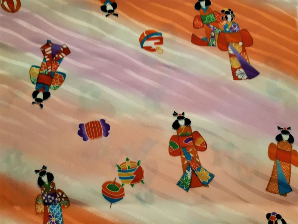 Tissu en soie japonais pour Kimono Vêtements