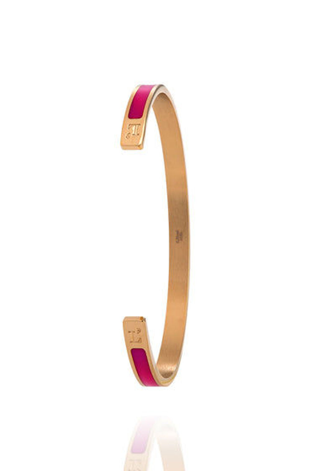 2 beaux joncs ouverts en acier dor&eacute; 
Marque Louise's Garden Bijoux et montres