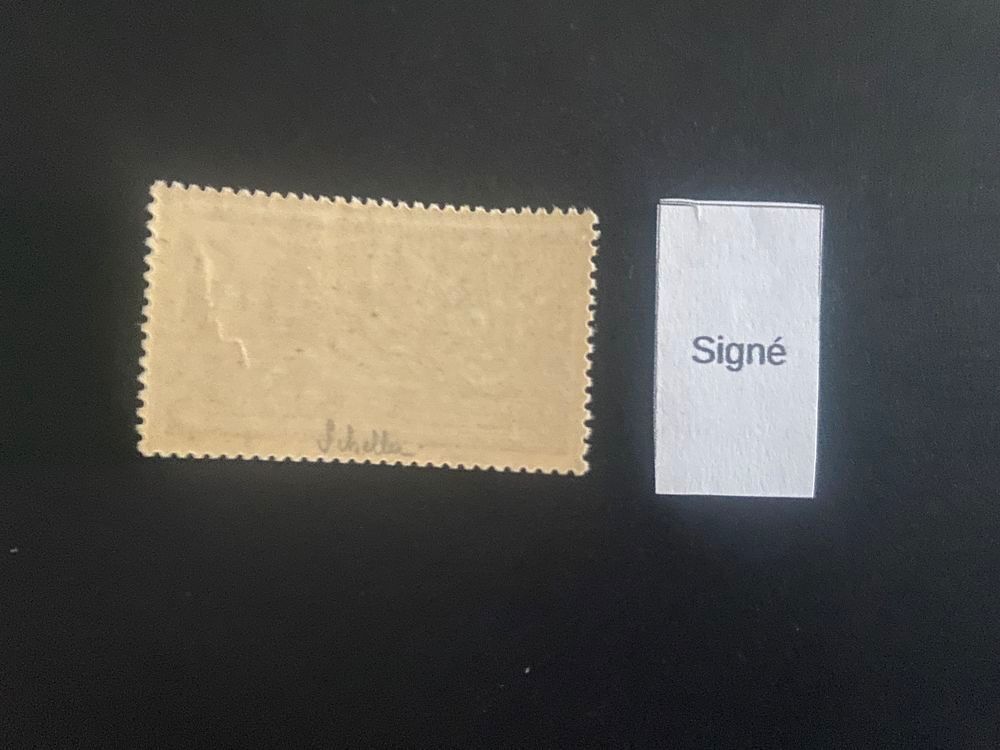 Timbre France. Merson n&deg; 121 neuf**. sign&eacute; Scheller 