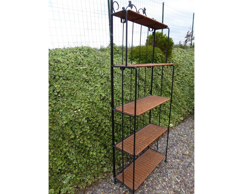 Etag&egrave;re 5 tablettes, cadre m&eacute;tal Meubles