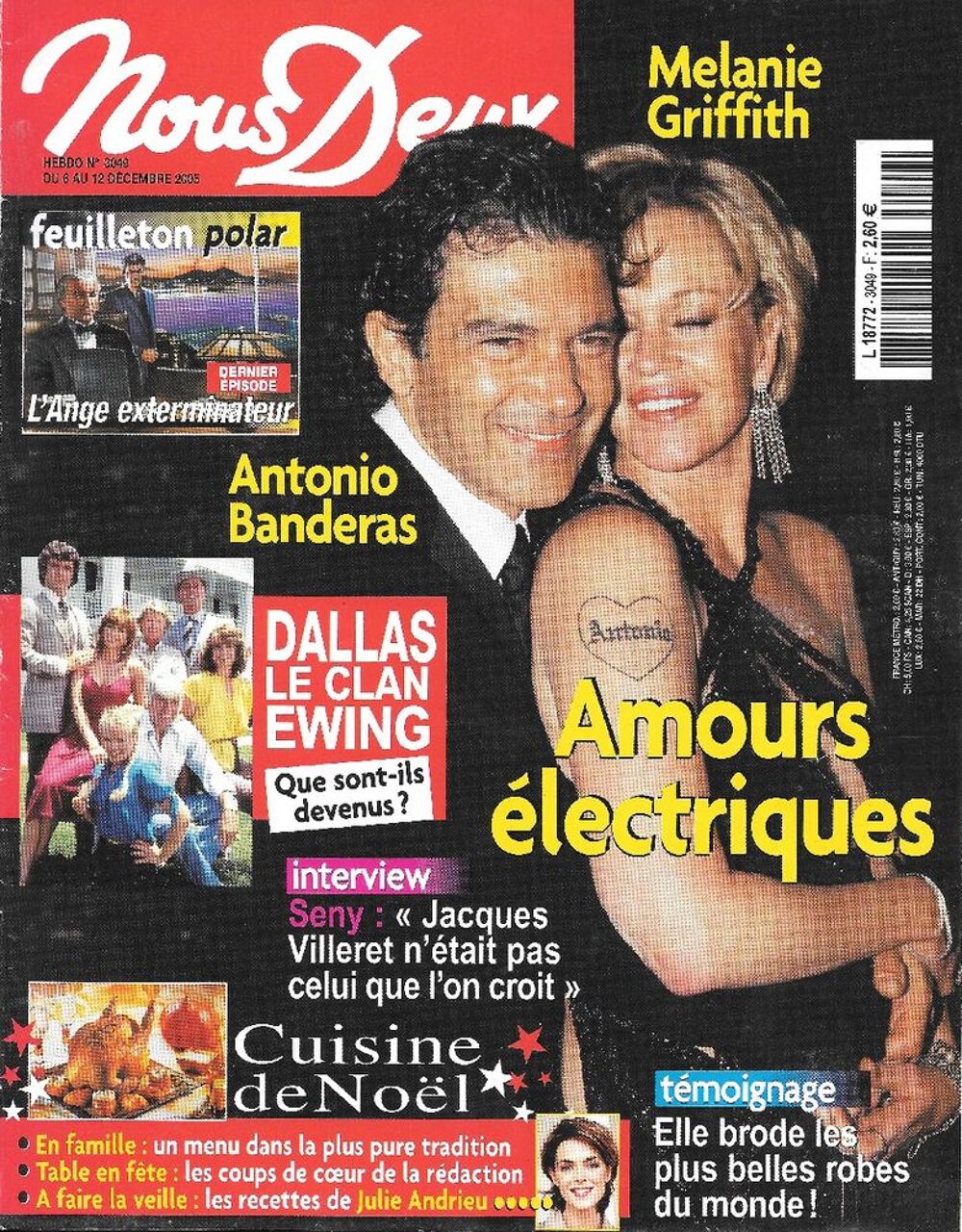NOUS DEUX Magazine n&deg;3049 2005 Antonio BANDERAS Livres et BD