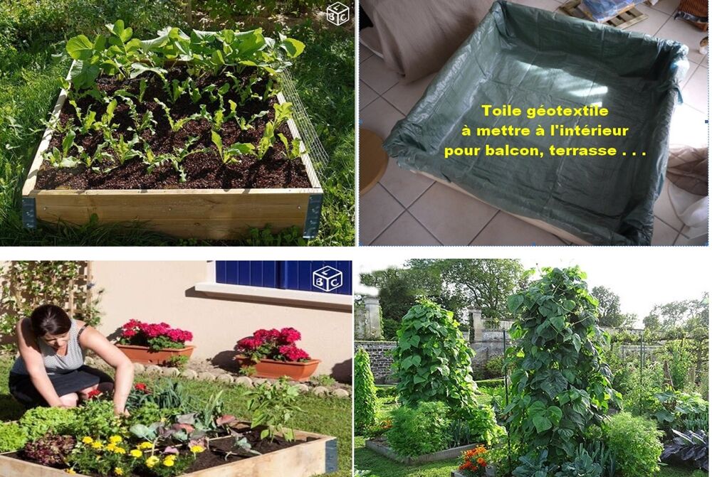 Cadres potagers professionnels LEPRO d'un m&egrave;tre carr&eacute; Jardin