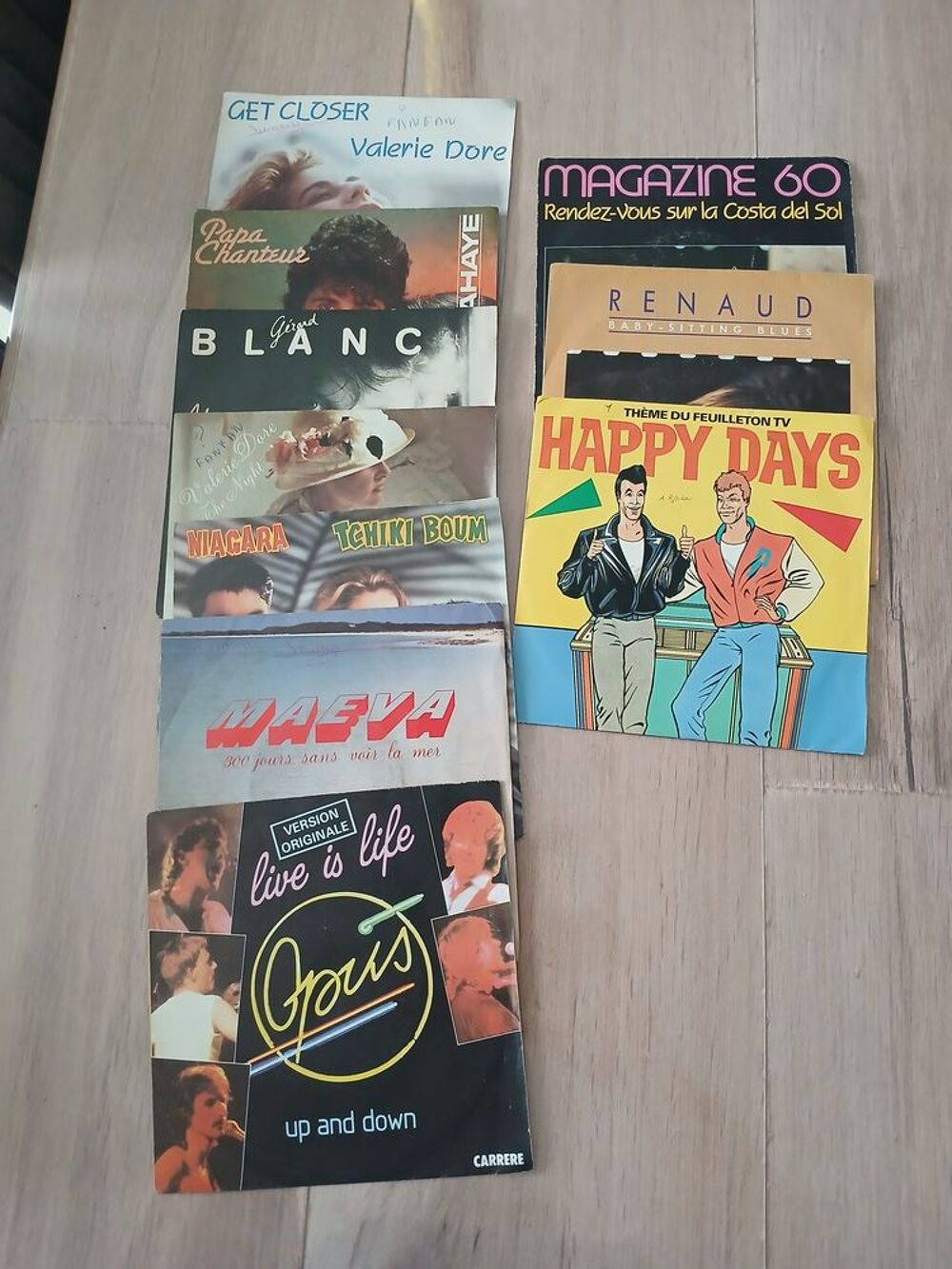 Lot de 121 vinyles CD et vinyles