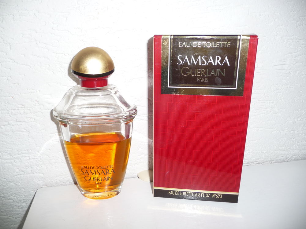 FLACON GUERLAIN SAMSARA EAU DE TOILETTE 1989 . 200ML RARE 
