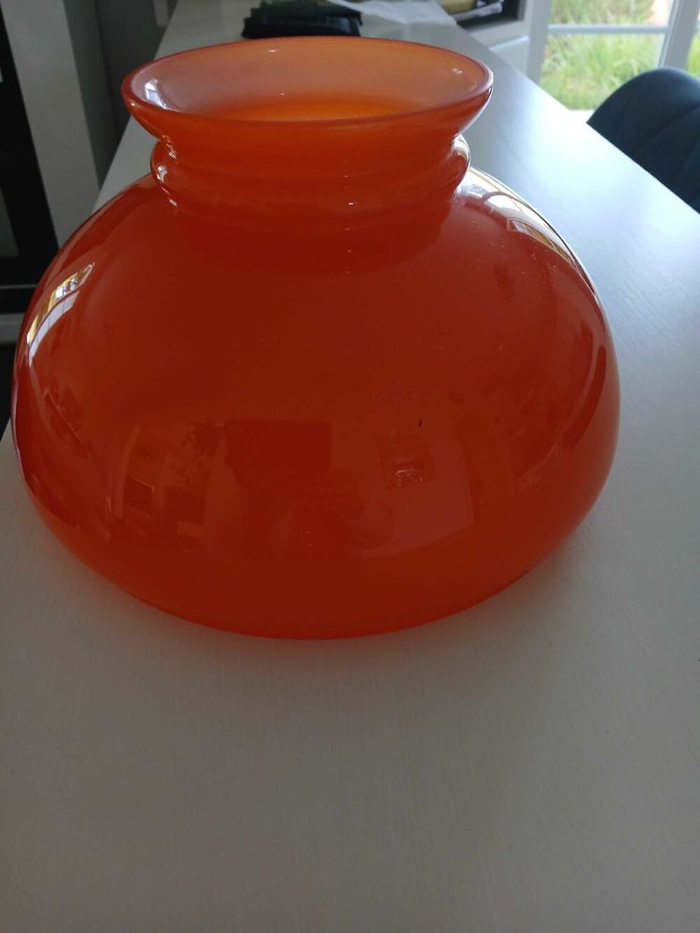 globe vintage orange Décoration