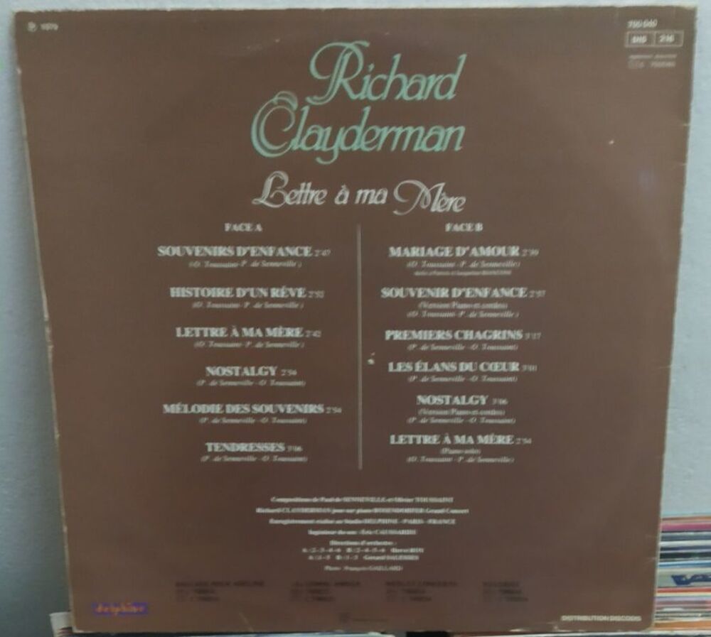 Album Richard Clayderman CD et vinyles