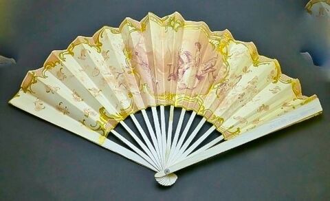 Ancien �ventail publicitaire   Cognac BONHOMME   50 Montargis (45)