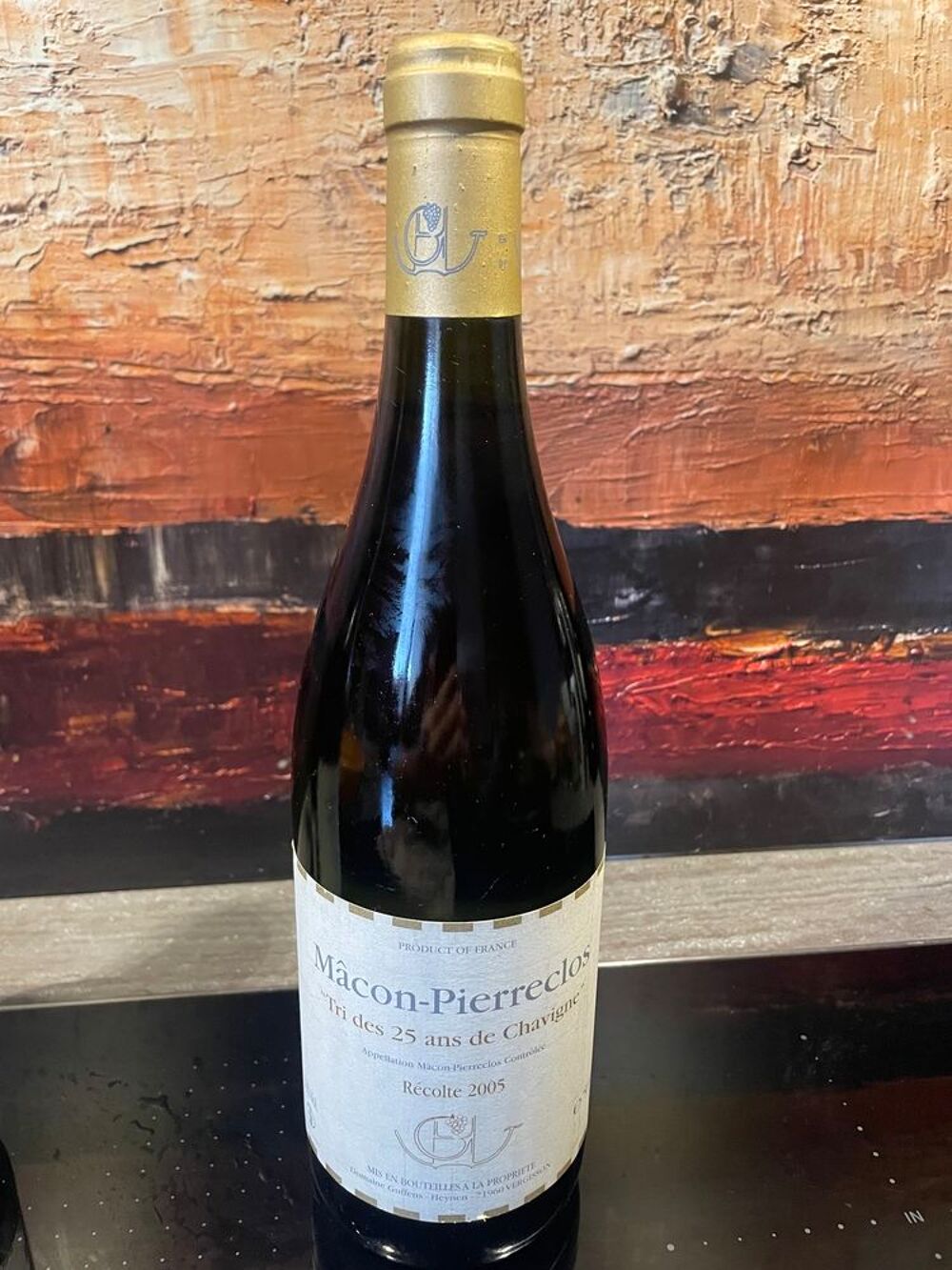 Lot 3 Bt MACON PIERRECLOS Tris des 25 ans de Chavigne 2005 Cuisine