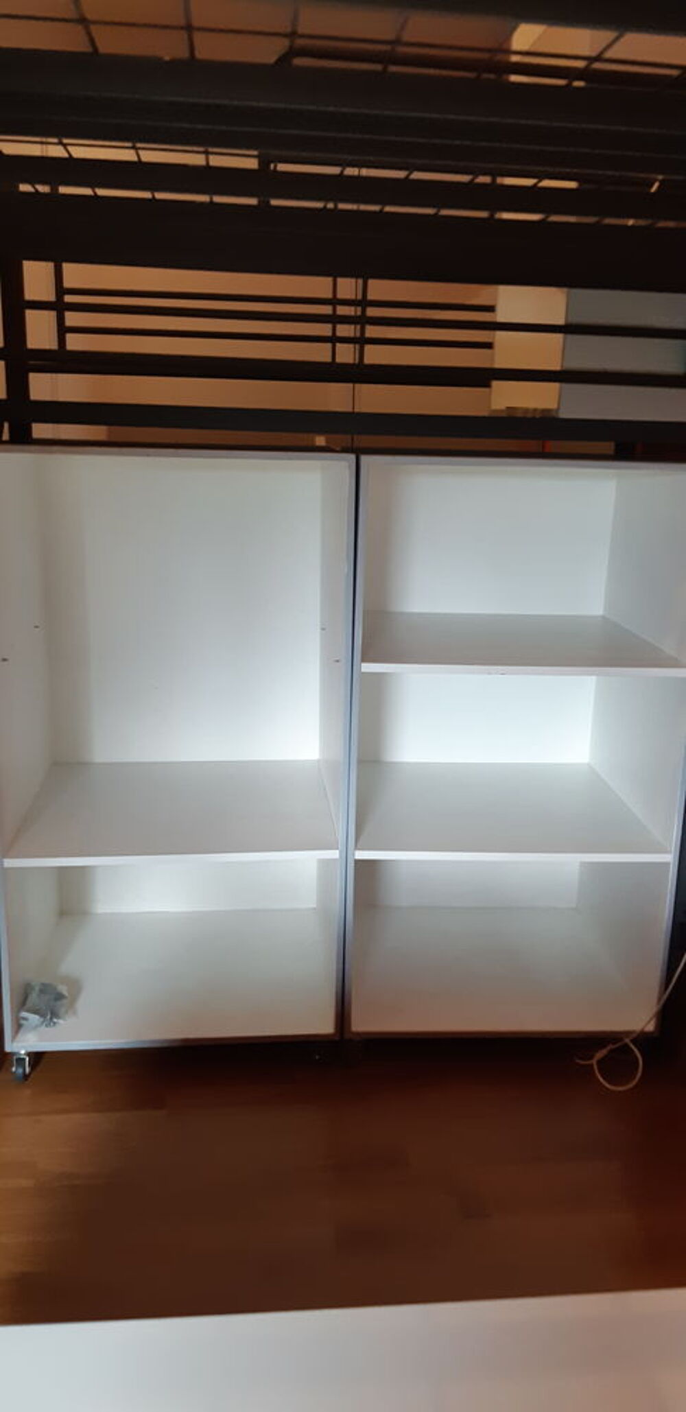Lit mezzanine avec plateforme + rangements + bureau Meubles