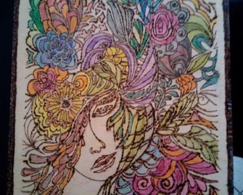 PYROGRAVURE SUR BOIS FAITE MAIN 8 Saint-Di�-des-Vosges (88)