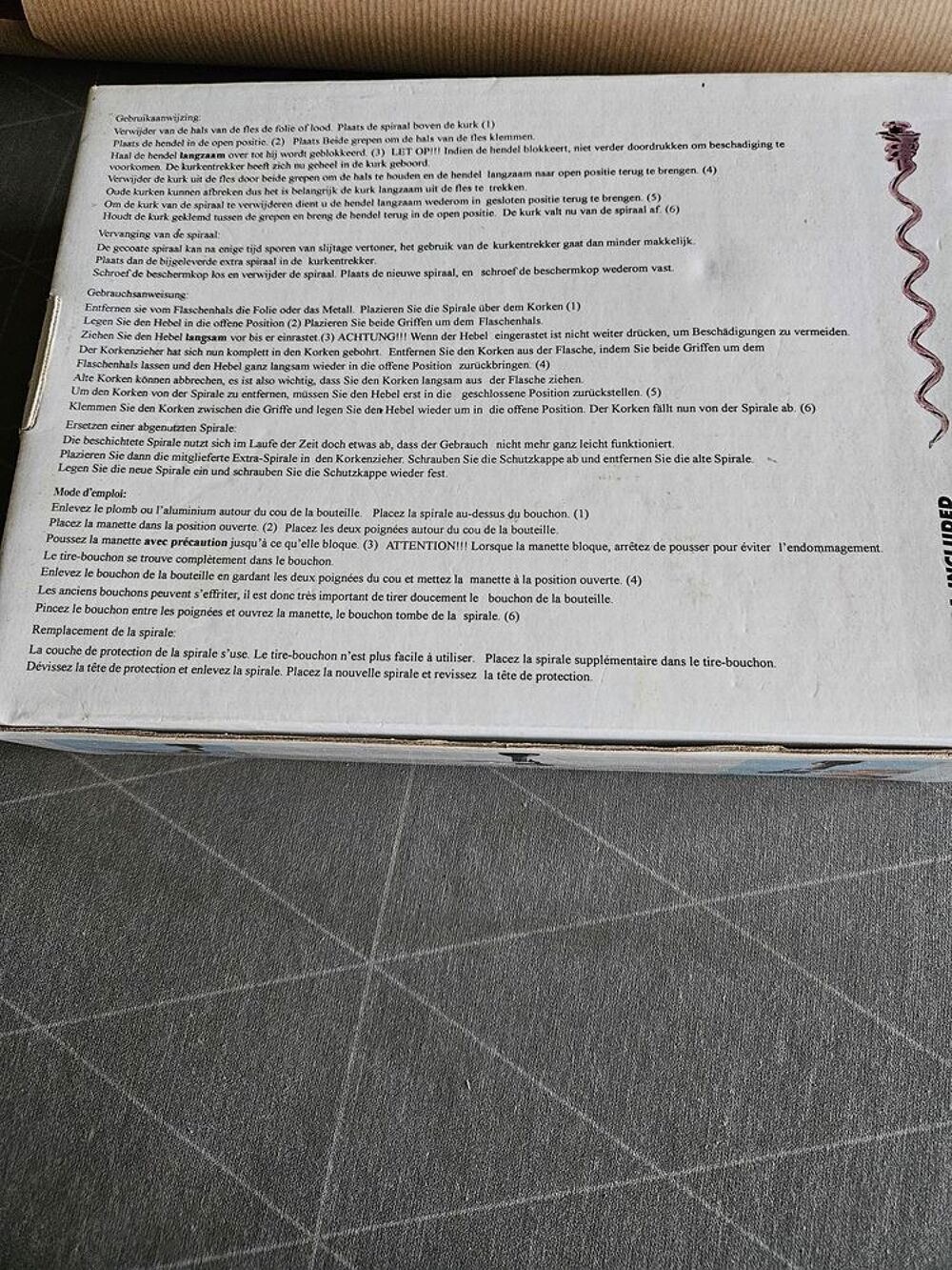 Tire-bouchon pratique et esth&eacute;tique Cuisine