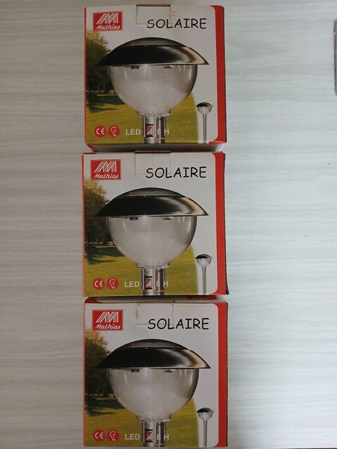Lampes Solaire MATHIAS 39 cm - 3 carton de 1 lampe LED 15 Bagnols-sur-C�ze (30)