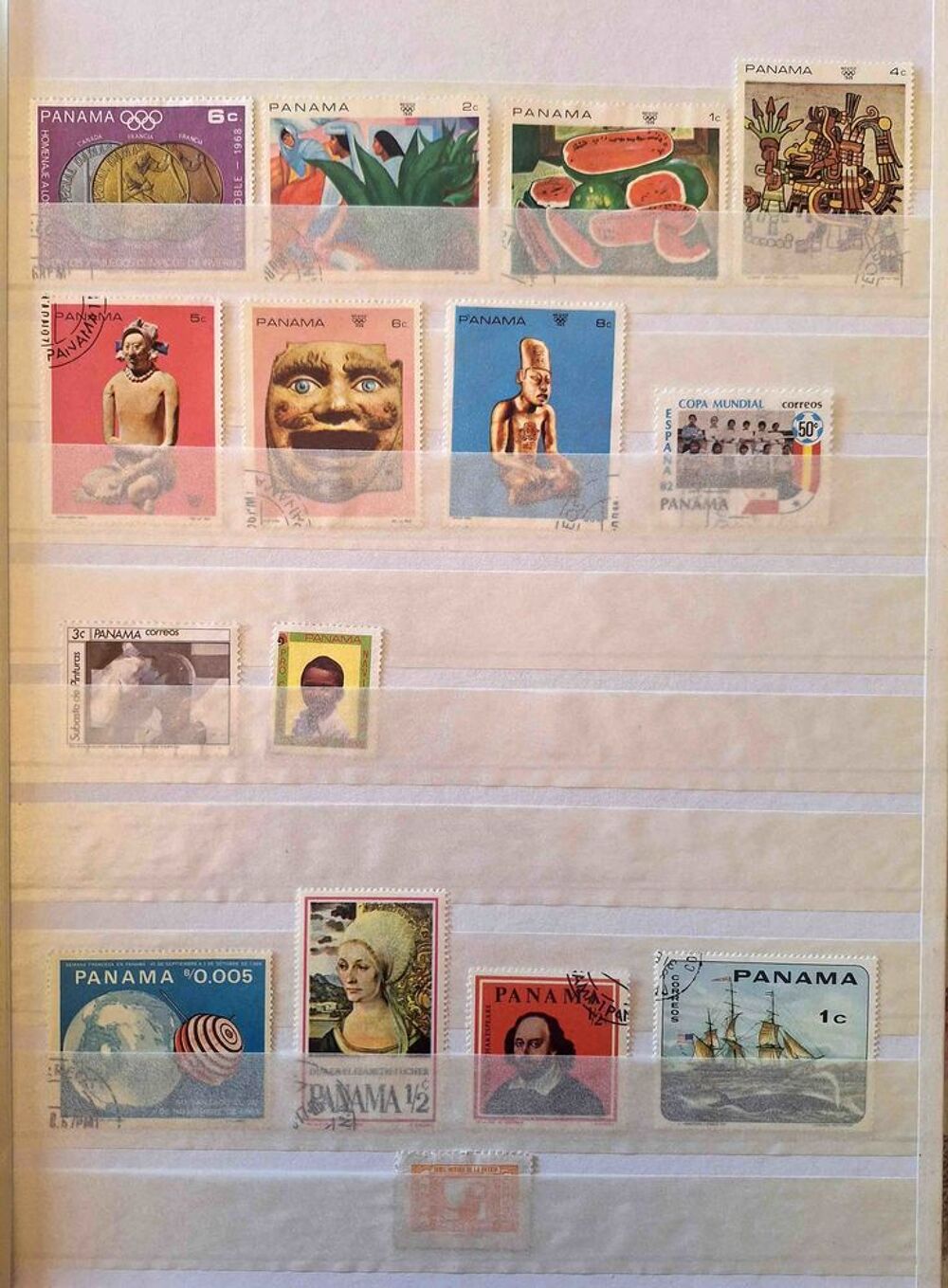 S&eacute;rie de timbres de collection de Panama 