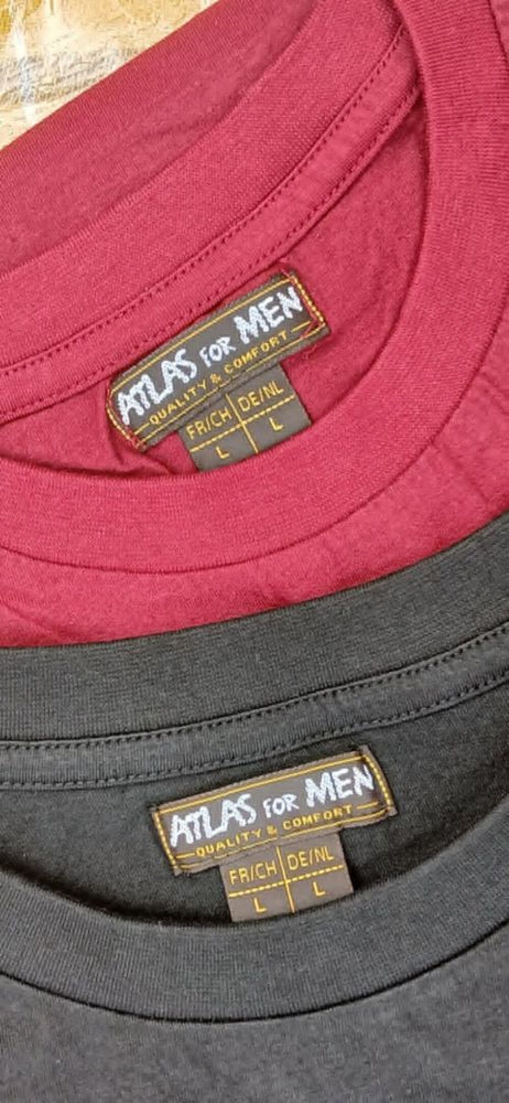 Lot de 2 Tee-shirts en Taille L pour Homme d'Atlas For Men Vêtements