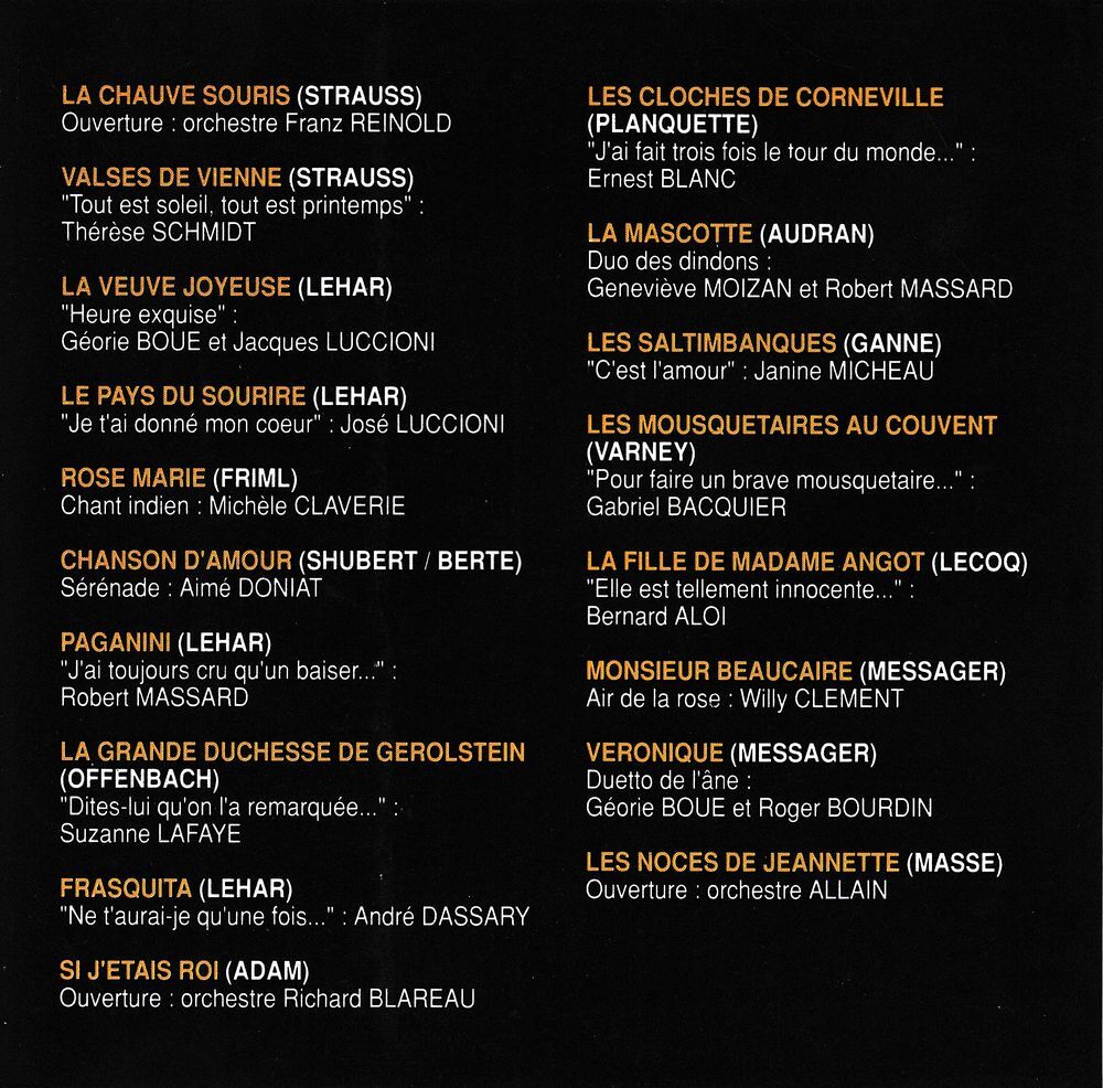 CD Il Etait Une Fois L'Op&eacute;rette (Strauss / Offenbach /...) CD et vinyles