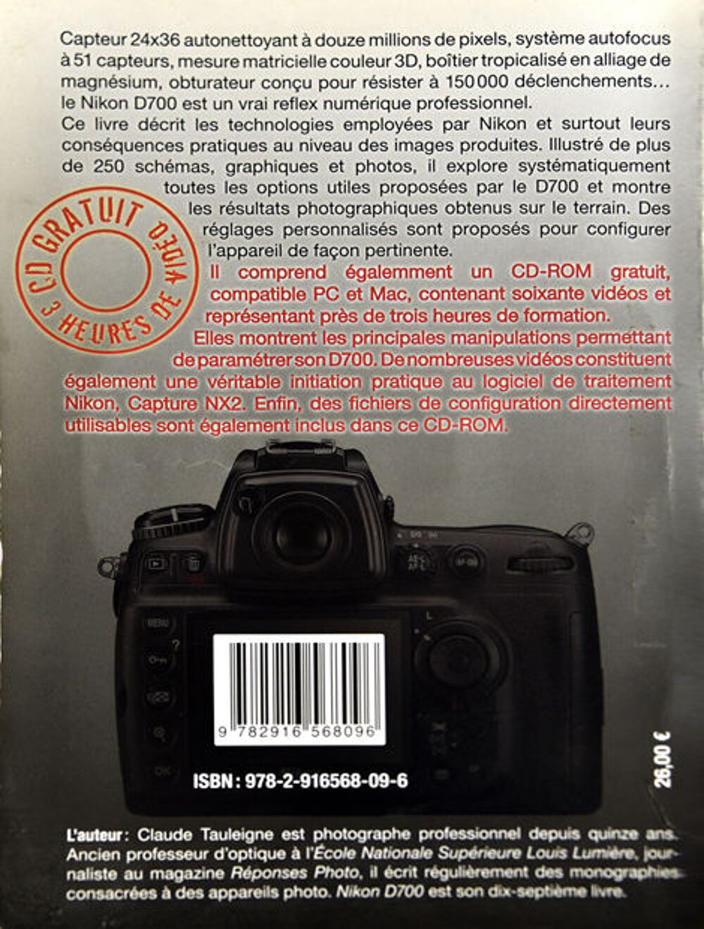 Manuel d'utilisation Nikon D700
Livres et BD