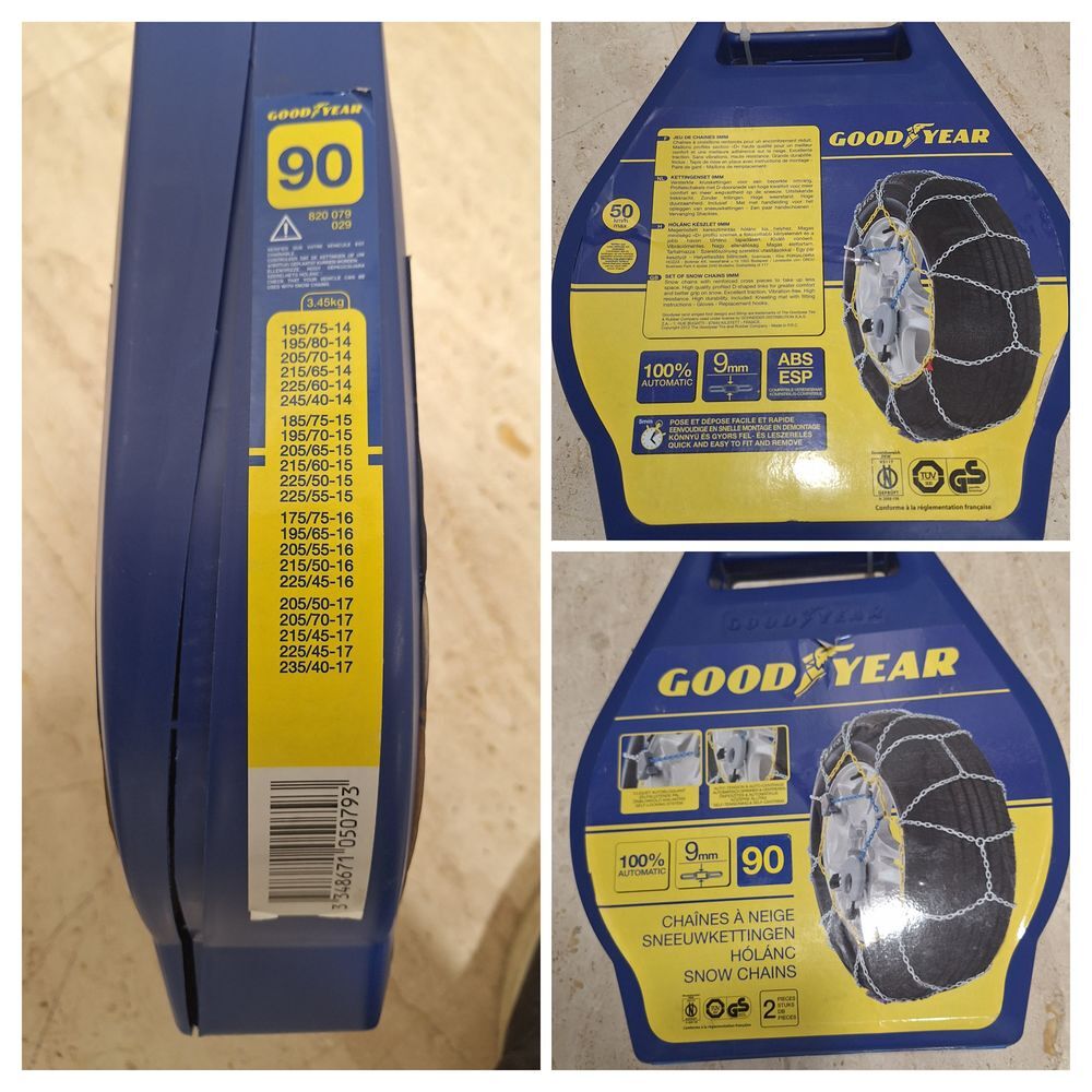 Chaine neige GOODYEAR neuves Taille 90 ou Taille 100 Bricolage