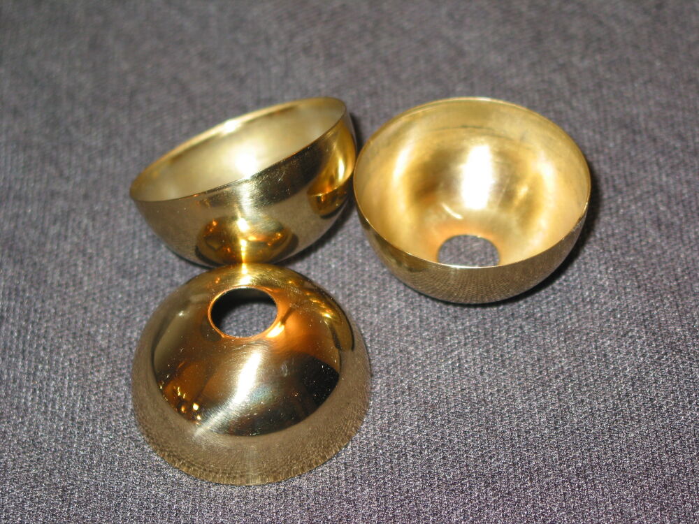 1 UN Cache Douille Demi-Sph&egrave;re Laiton poli Demi sph&egrave;re, cach Bricolage