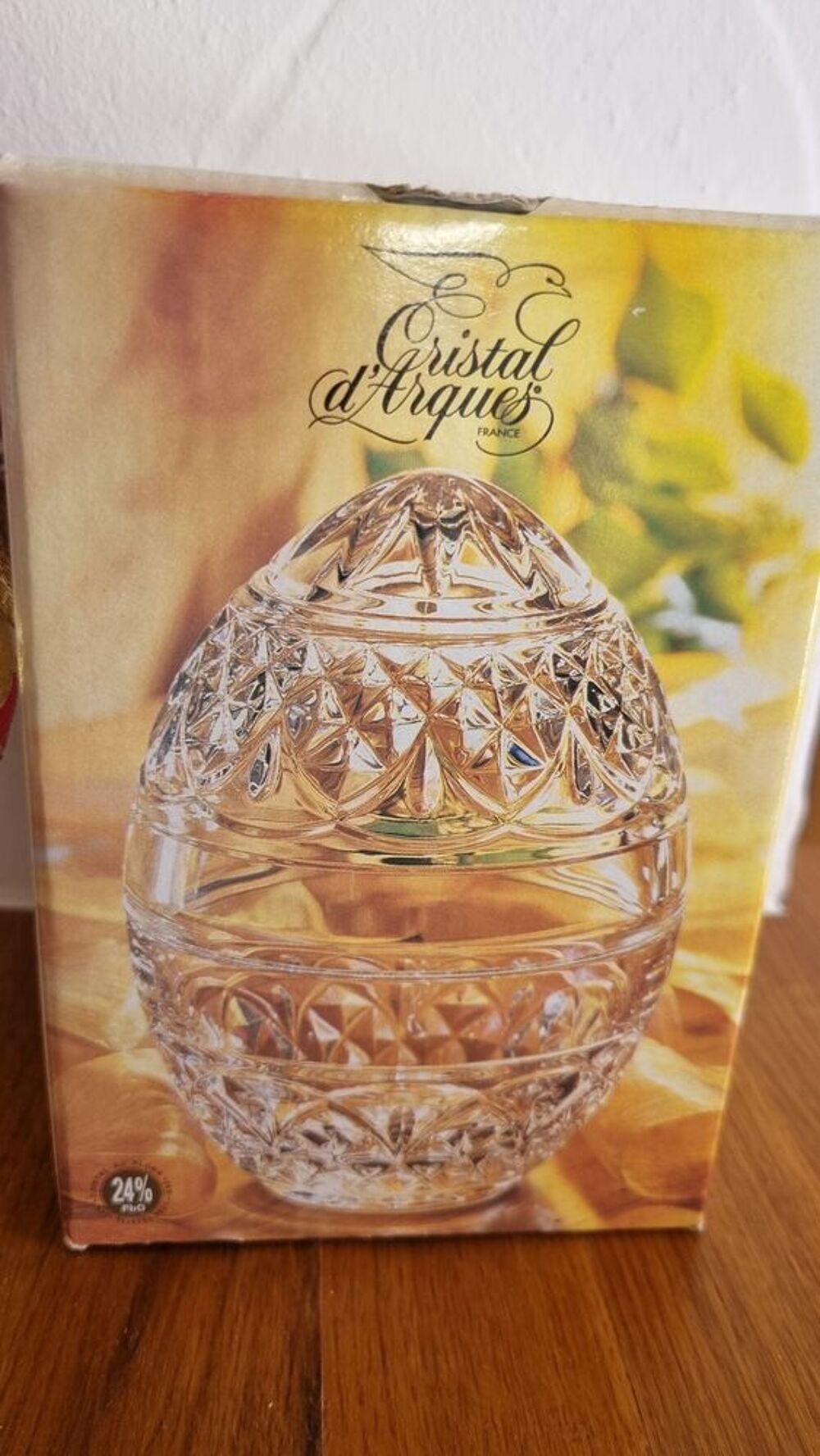 Oeuf cristal d'arques Décoration