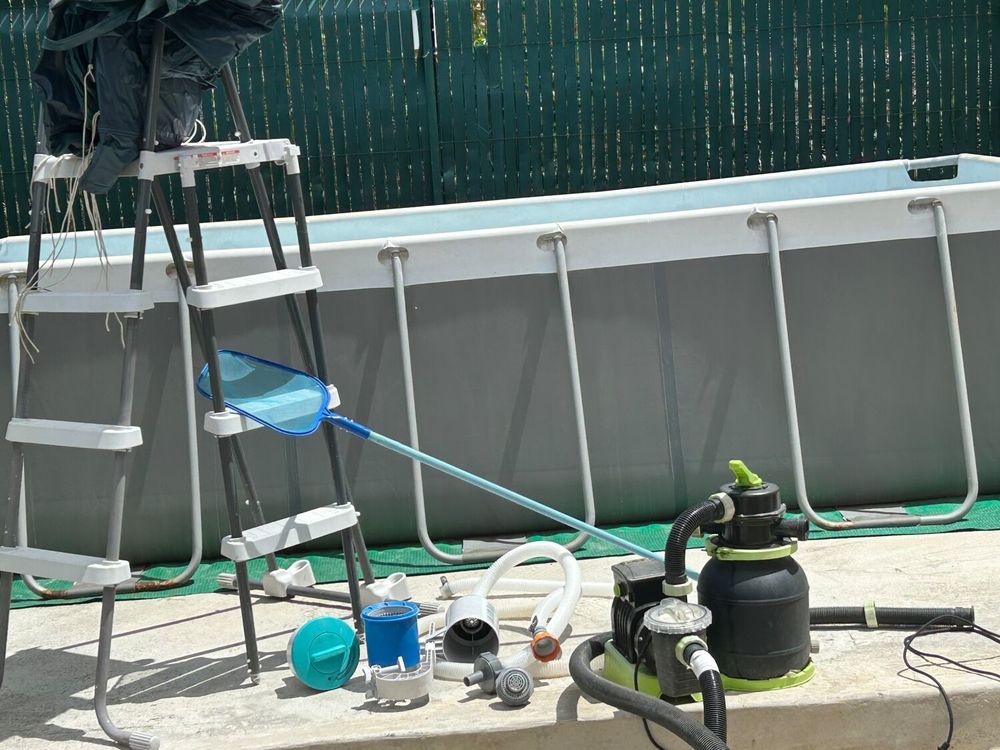 Piscine rectangulaire 4x2x1,22 &agrave; tr&egrave;s bon prix Sports