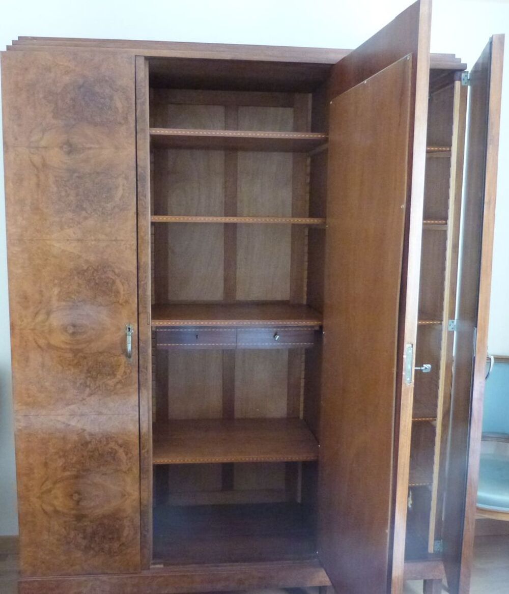 Armoire art d&eacute;co loupe d'orme Meubles
