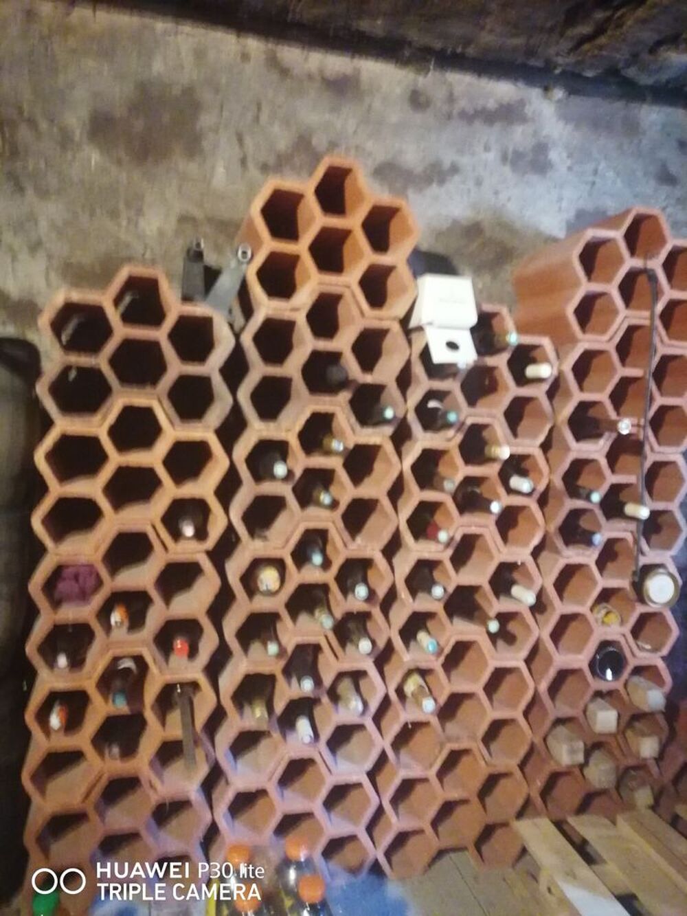 Casiers d'occasion pour 6 bouteilles en terre cuite (une vin Bricolage