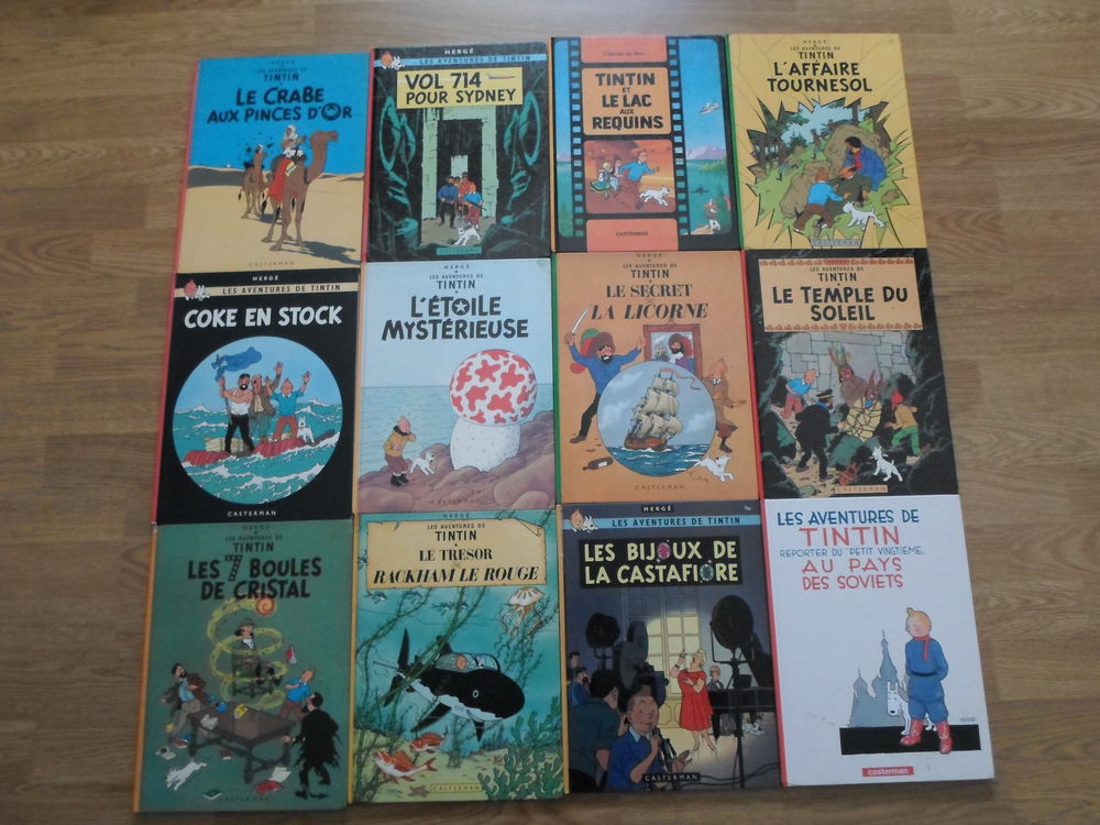lot de 12 bds TINTIN 