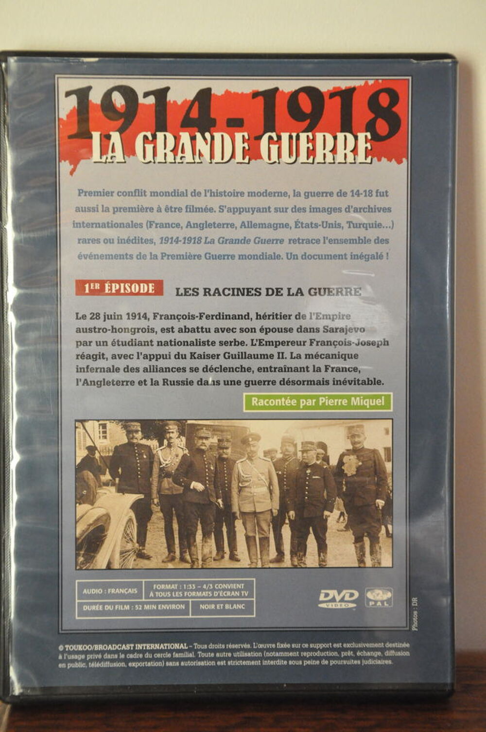 D.V.D de la grande guerre 14-18 DVD et blu-ray