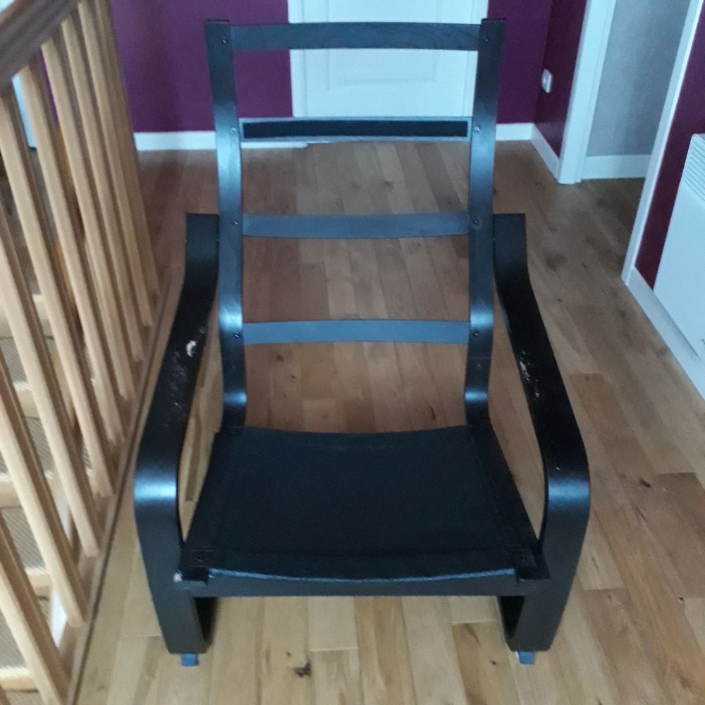 Armature / Structure De Fauteuil Ikea Poang Brun-Noir Meubles