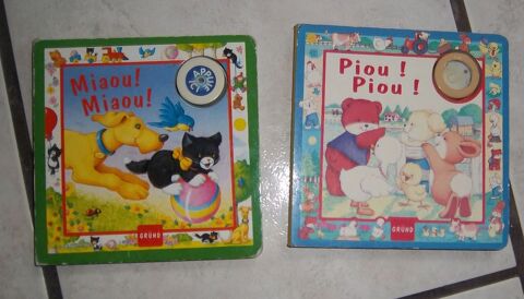2 livres cartonns enfants Miaou Miaou/Piou Piou 1 Colombier-Fontaine (25)