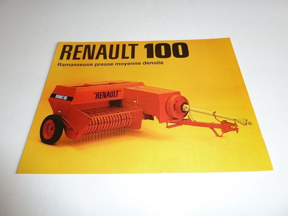 Prospectus presse ramasseuse RENAULT 100 