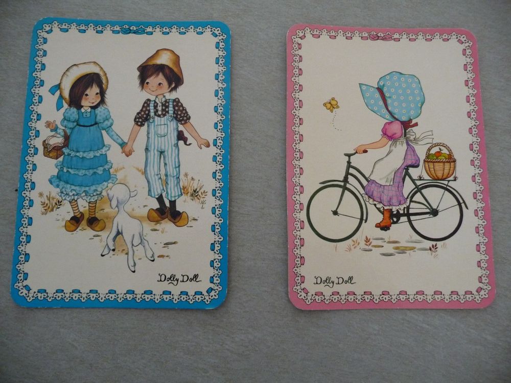 2 cartes Dolly Doll Collector 