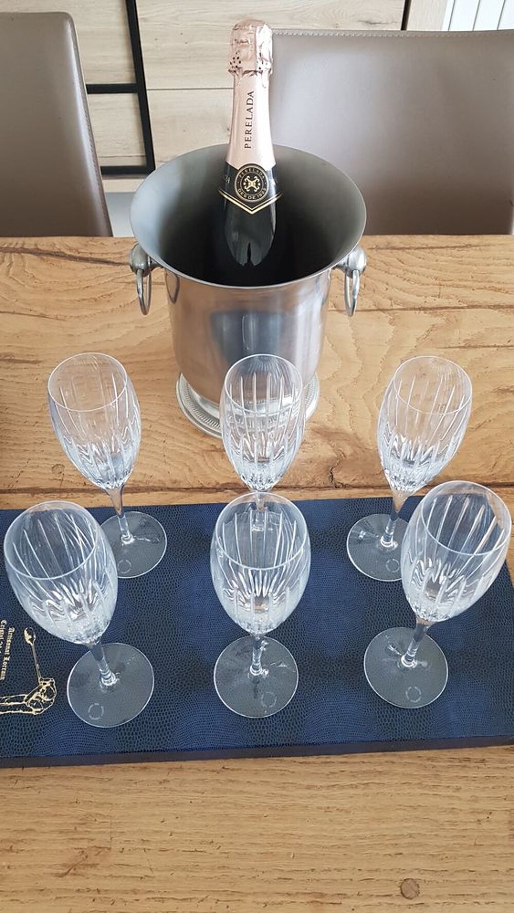 service de 6 flutes a champagne Décoration