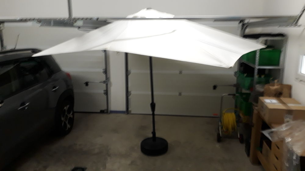 Parasol &agrave; manivelle Jardin