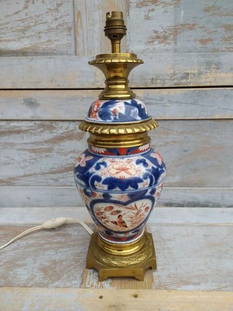 Lampe Porcelaine Imari Japon Japanese Ceramic 230 Loches (37)
