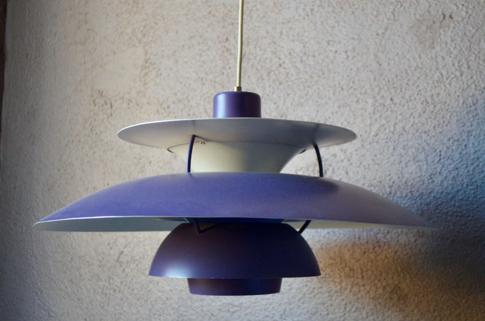 Suspension PH5 violette Lampe de plafond scandinave Décoration