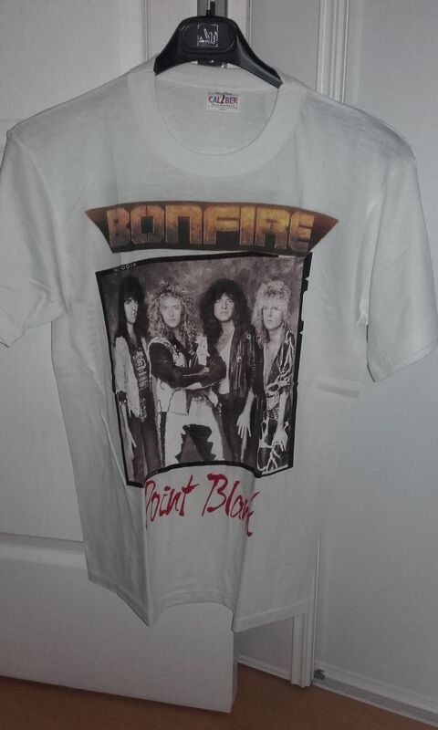 T-Shirt : Bonfire - Point Blank Tour 1989 - Taille : L 220 Angers (49)