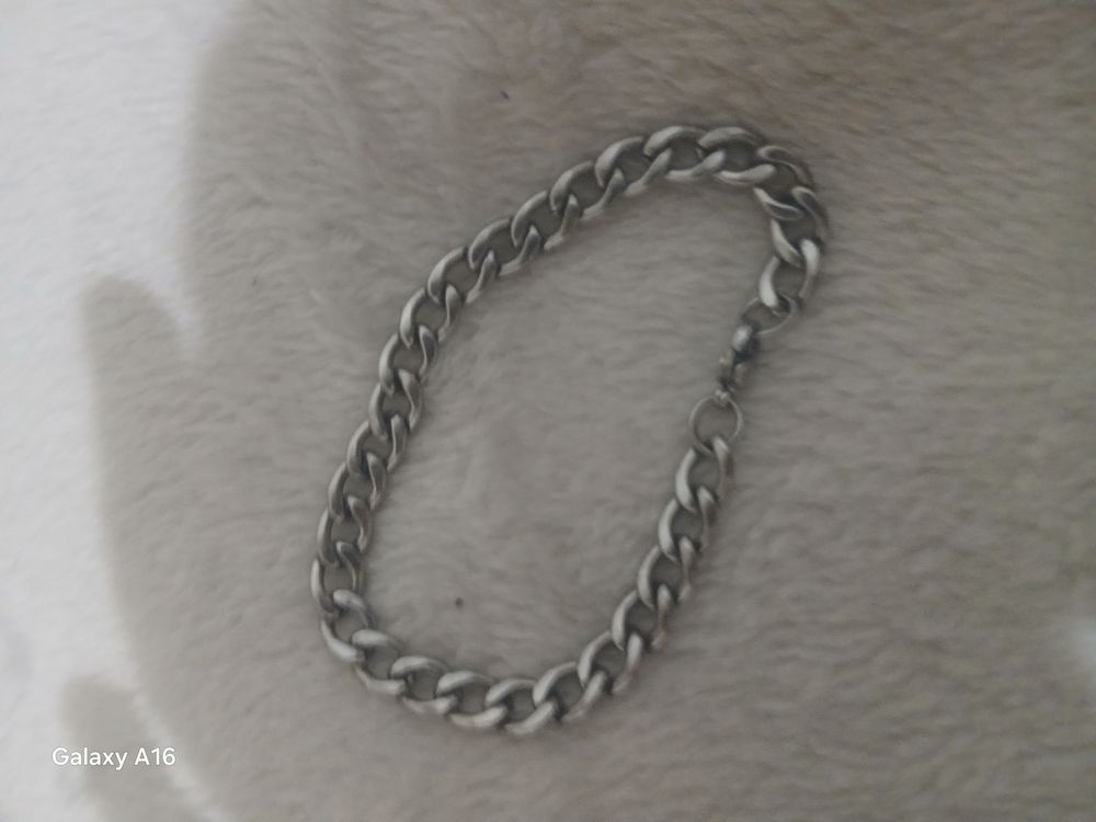 Collier plus bracelet en acier Bijoux et montres