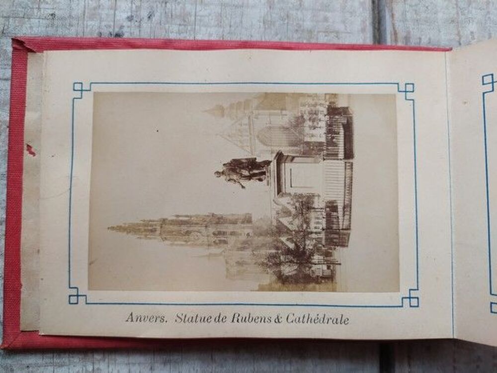 Anvers Album 12 Photographies Albumin&eacute;es XIX&egrave;me&nbsp; 
