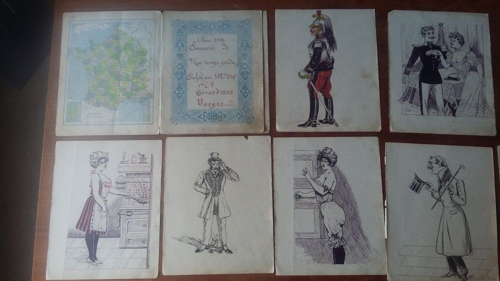 Cahier de croquis: dessins anciens 1902. 