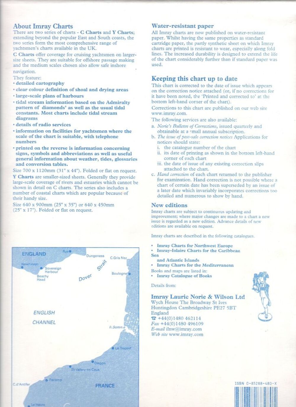 Carte Marine C31 - Dover Le Havre Sports