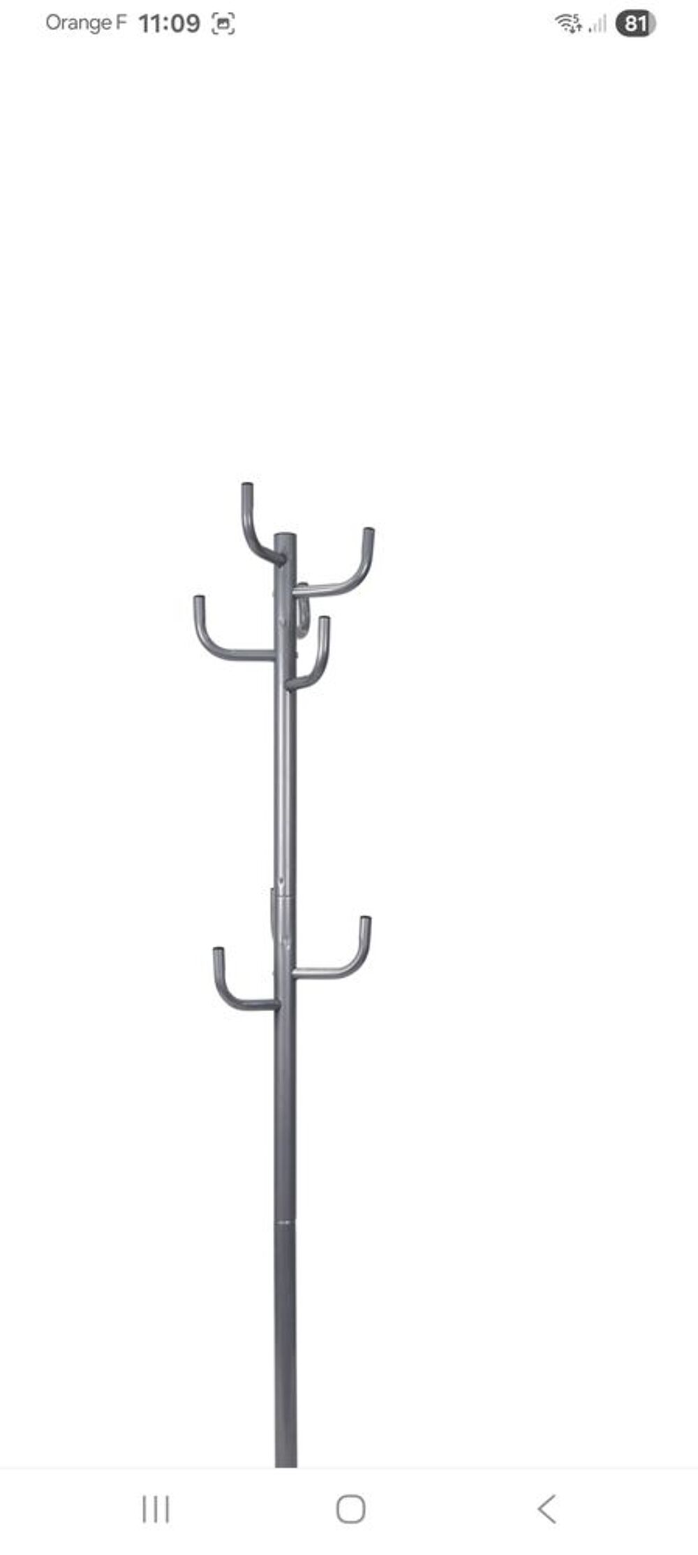 Lot 2 porte-manteaux acier Meubles