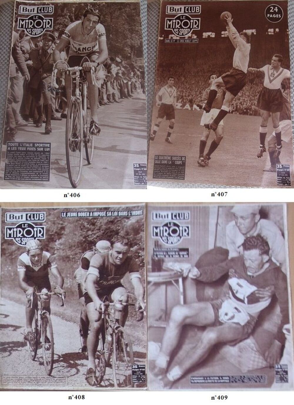 Le miroir des sports But club ann&eacute;e 1953 