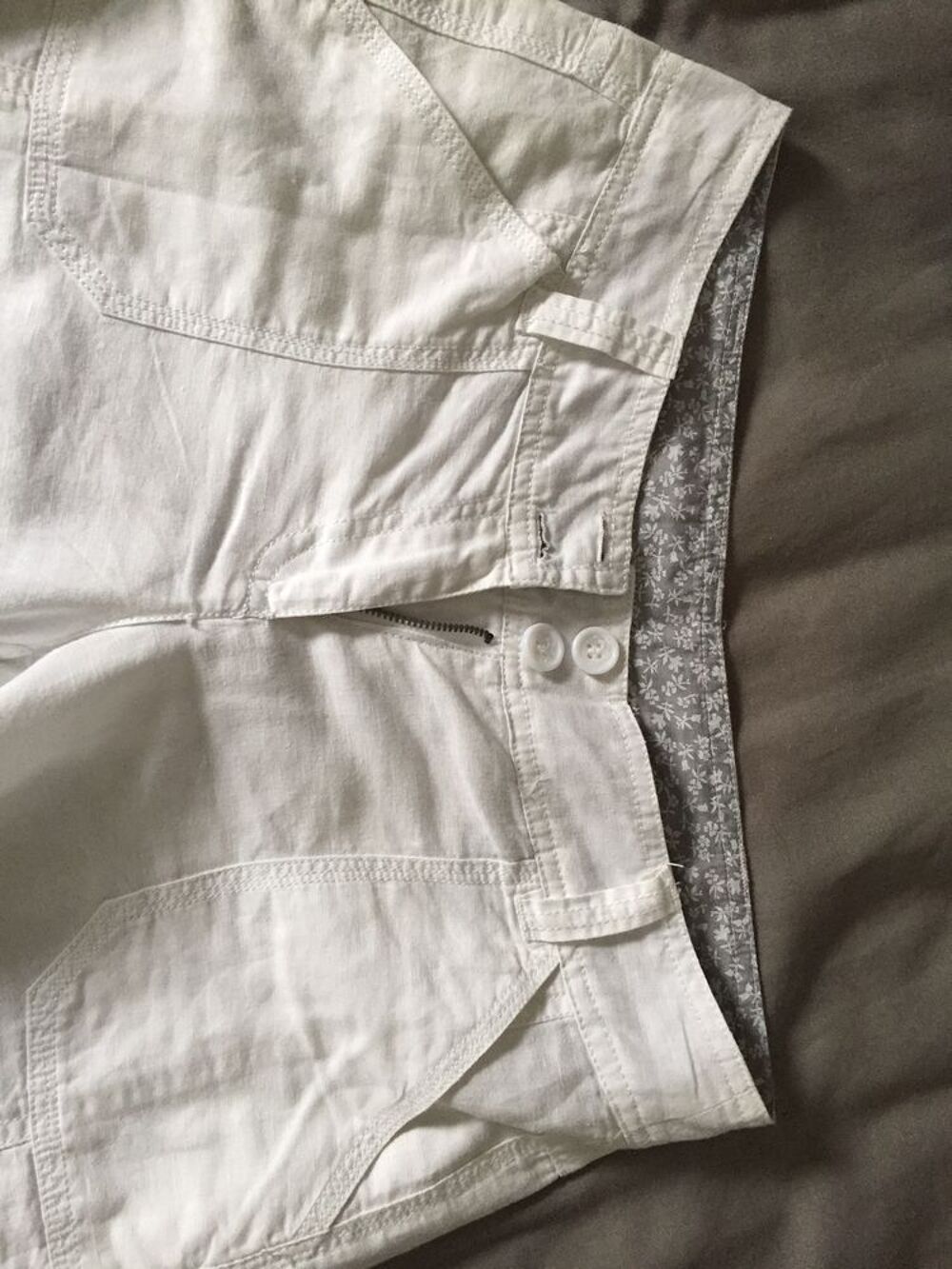 Pantalon femme blanc - T.36 Vtements
