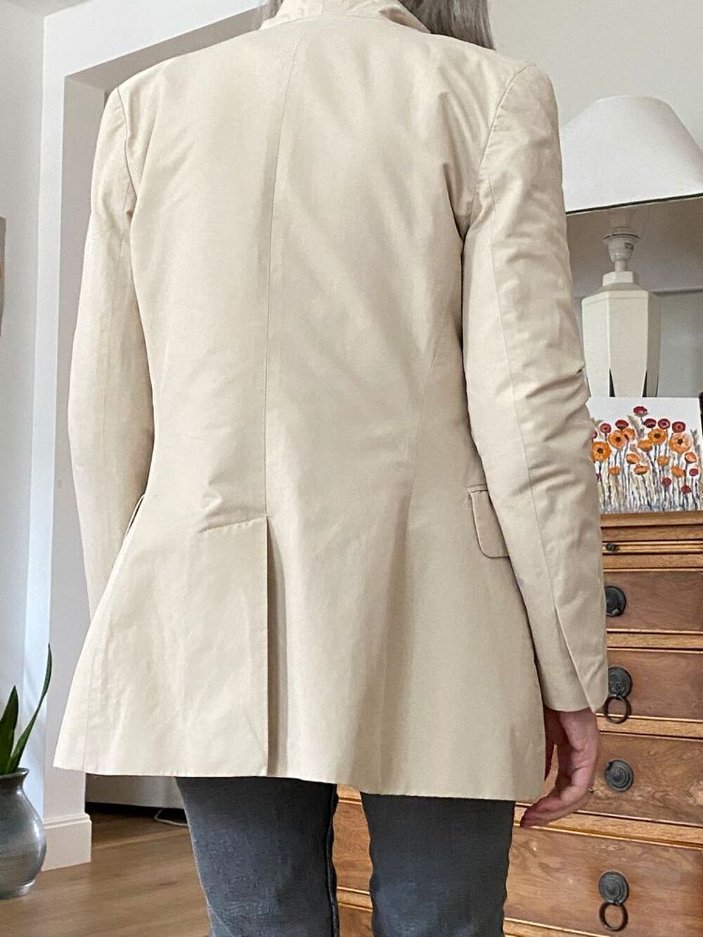 Veste beige naf naf Vtements