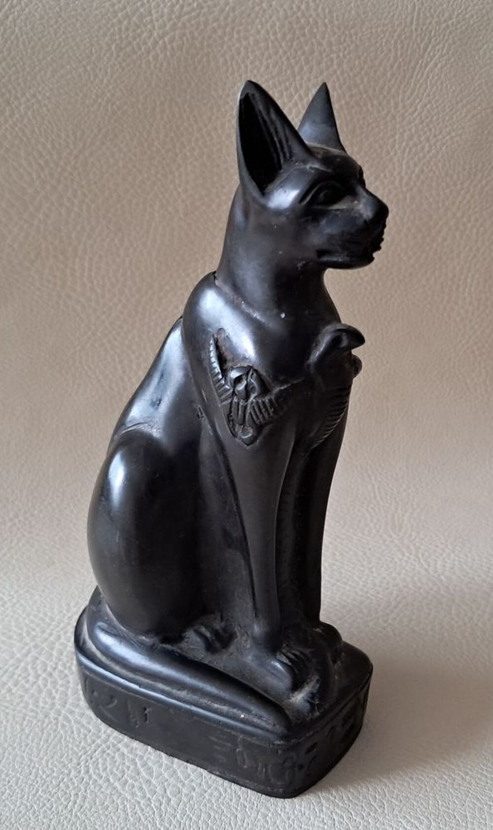 statue figurine bibelot d&eacute;coratif de chat &eacute;gyptien en r&eacute;sine Décoration
