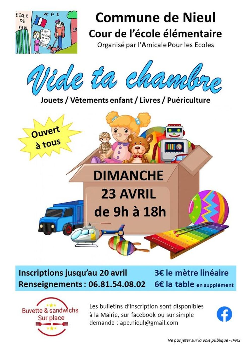 Attention Manifestation Annul&eacute;e Jeux / jouets