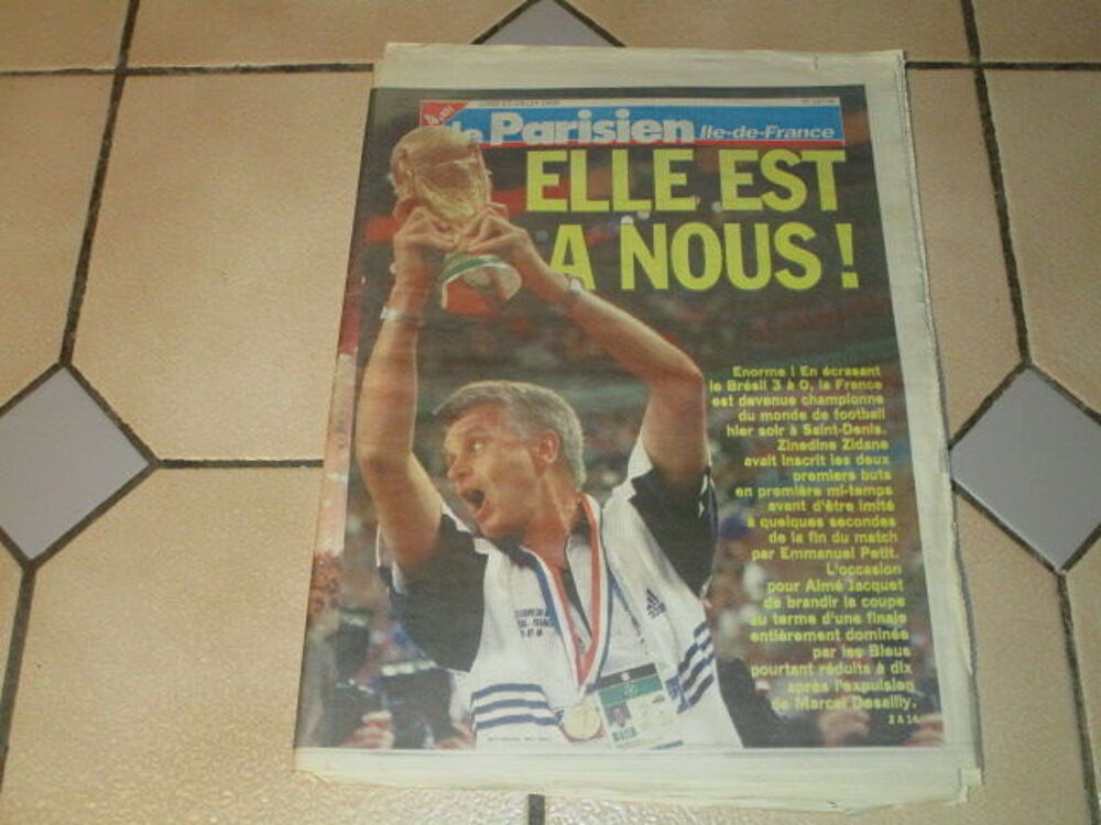 PARISIEN 13 JUILLET 1998 VICTOIRE COUPE MONDE FOOTBALL 